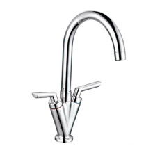 Popular Design seperate handle modern long neck sink brass kitchen faucet